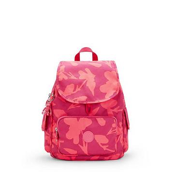 Kipling City Pack Small Printed Rugzak Roze | NL 1698HA